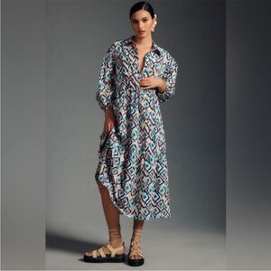 Anthropologie Maeve Bettina Tiered Dress, Size Small